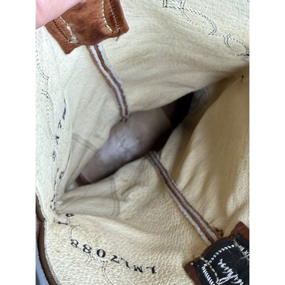 Vintage 80s Larry Mahan Womens Western Style Cow Girl Boots Soft Leather 7B - Picture 8 of 10